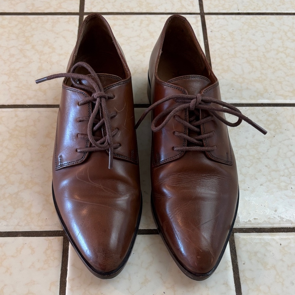 Frye Brown Leather Women's Flats
